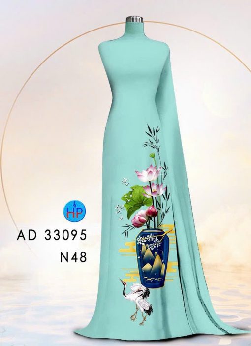 Vải áo dài Hoa Sen AD 33095 3 vai-ao-dai-hoa-sen-ad-33095