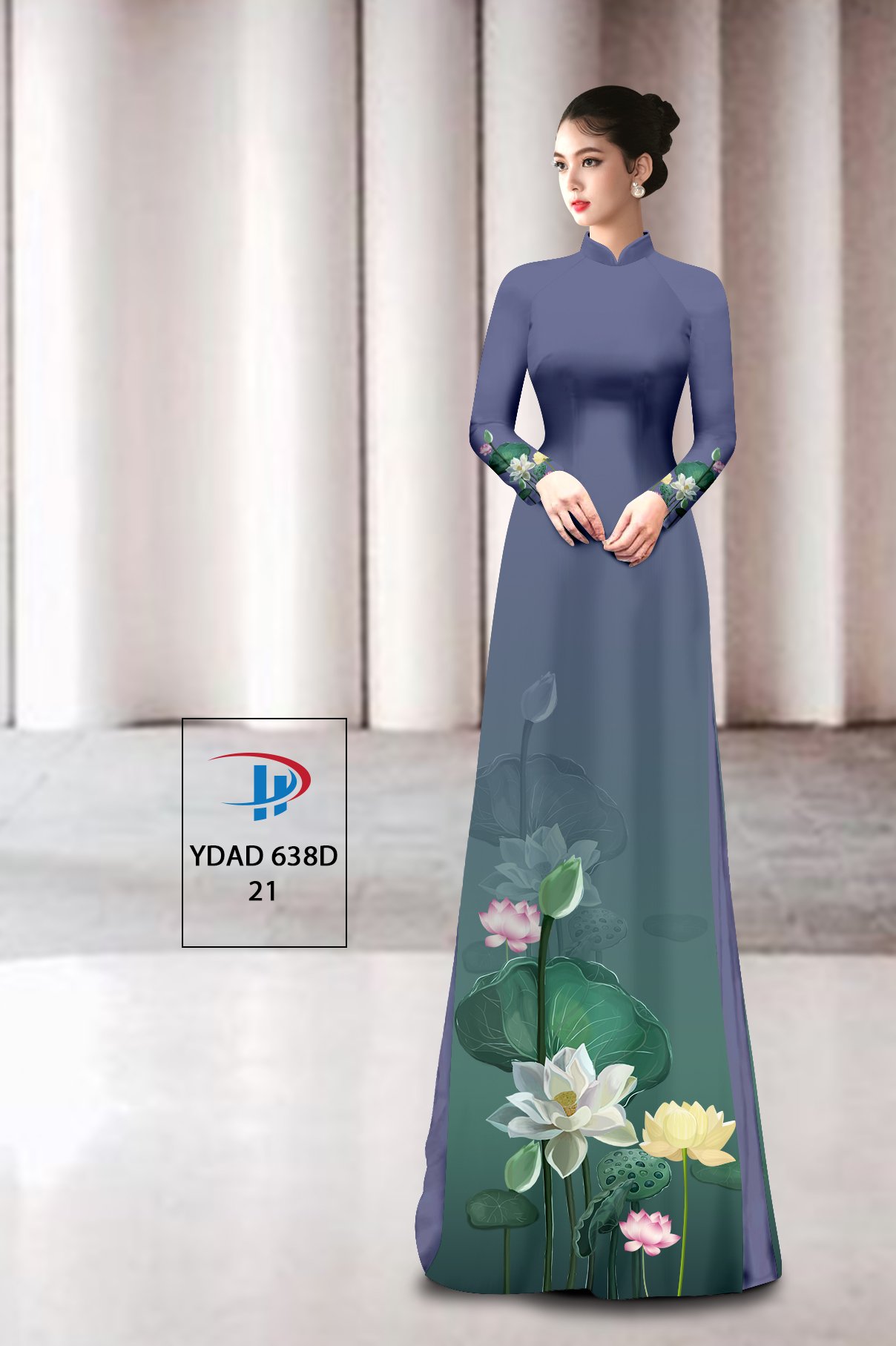 Vải áo dài Hoa Sen YDAD 638B 15 vai-ao-dai-hoa-sen-ydad-638b