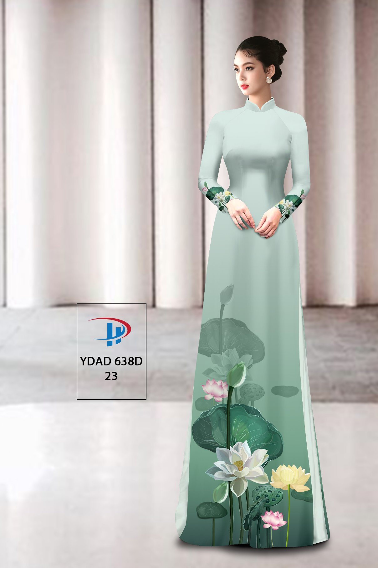 Vải áo dài Hoa Sen YDAD 638B 11 vai-ao-dai-hoa-sen-ydad-638b