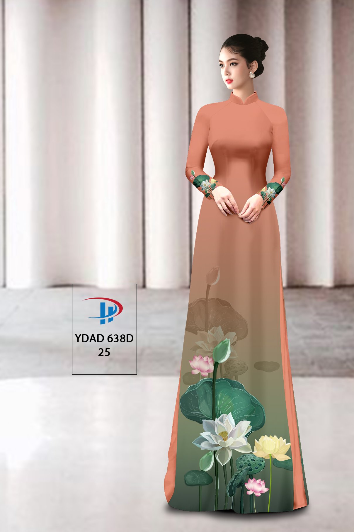 Vải áo dài Hoa Sen YDAD 638B 8 vai-ao-dai-hoa-sen-ydad-638b