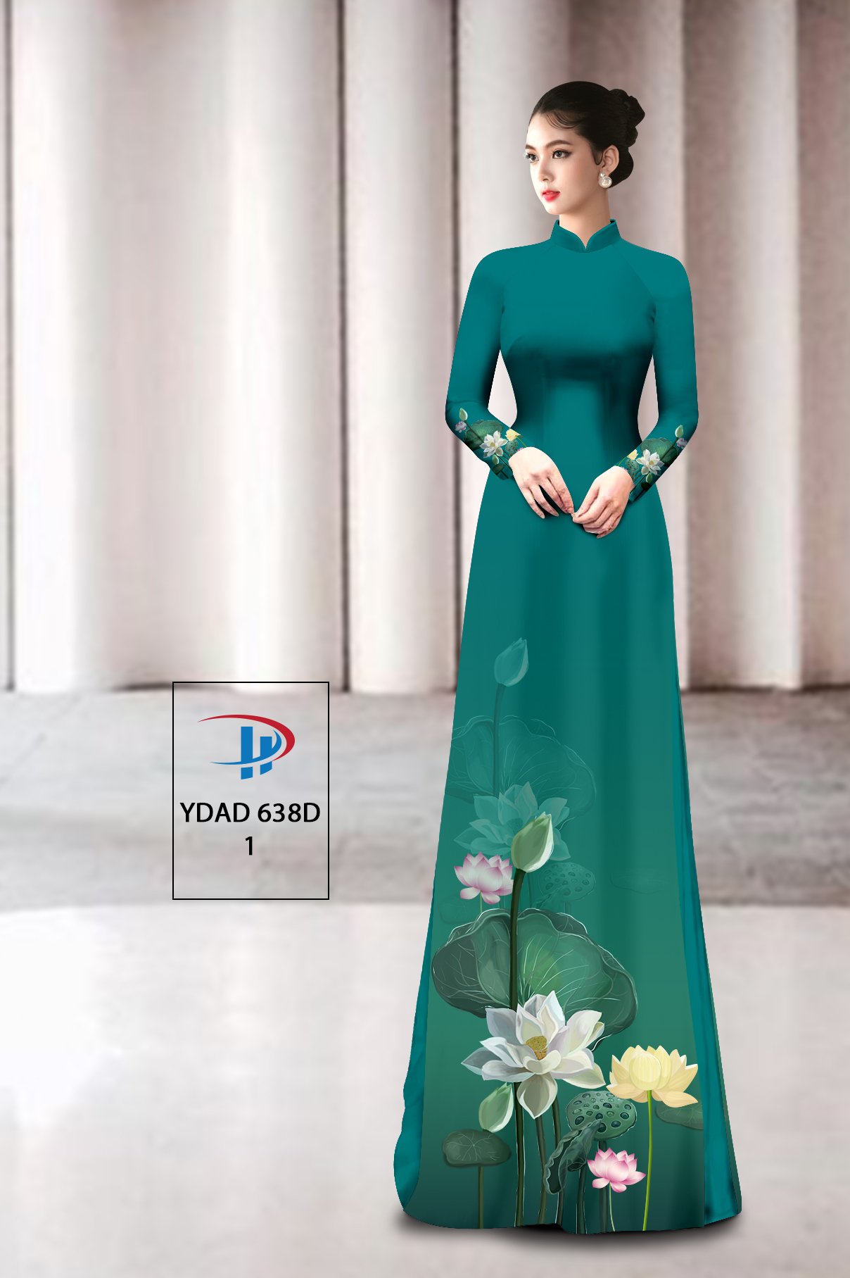 Vải áo dài Hoa Sen YDAD 638B 9 vai-ao-dai-hoa-sen-ydad-638b