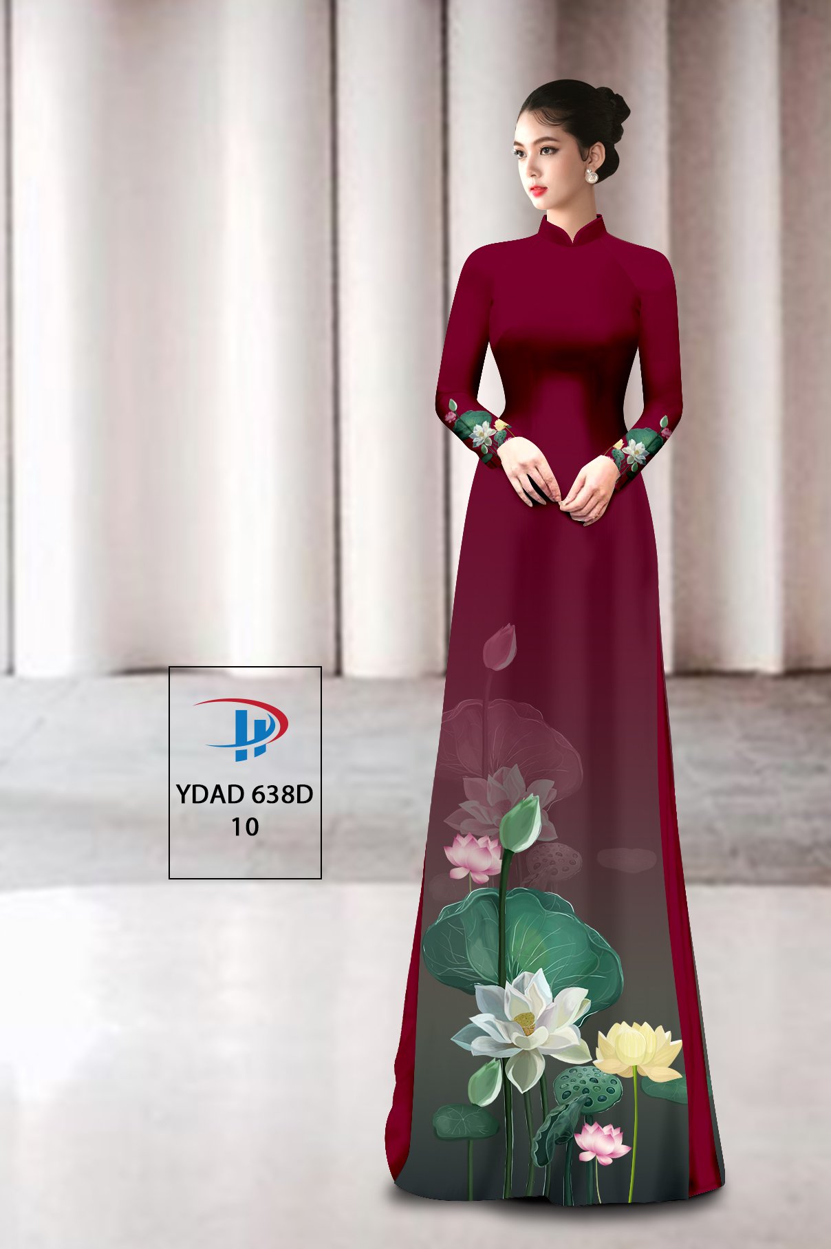 Vải áo dài Hoa Sen YDAD 638B 24 vai-ao-dai-hoa-sen-ydad-638b