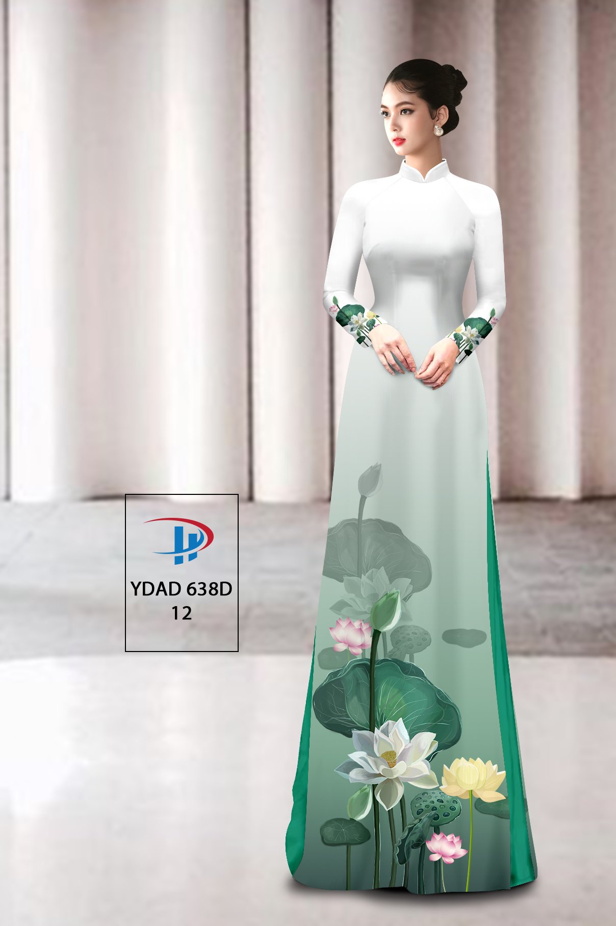 Vải áo dài Hoa Sen YDAD 638B 22 vai-ao-dai-hoa-sen-ydad-638b