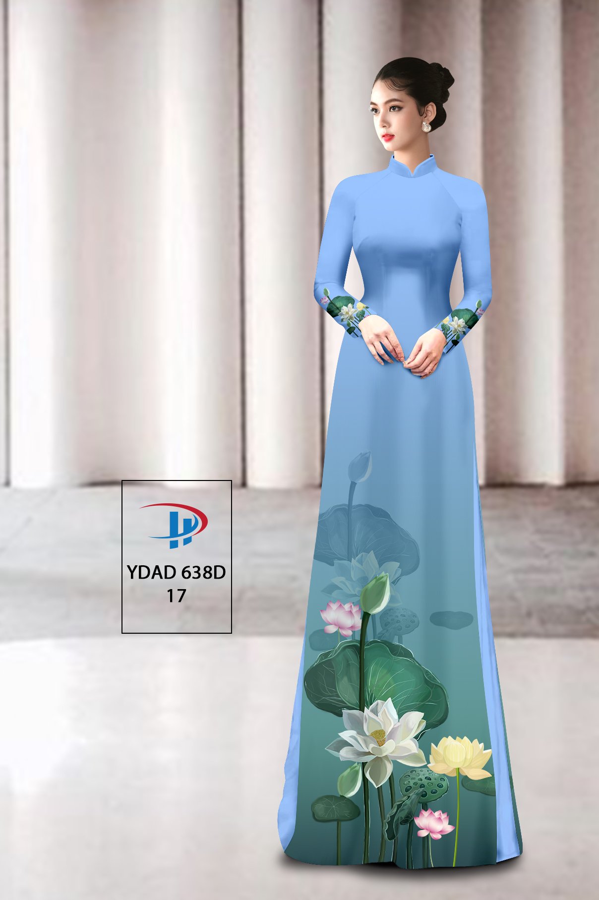 Vải áo dài Hoa Sen YDAD 638B 17 vai-ao-dai-hoa-sen-ydad-638b