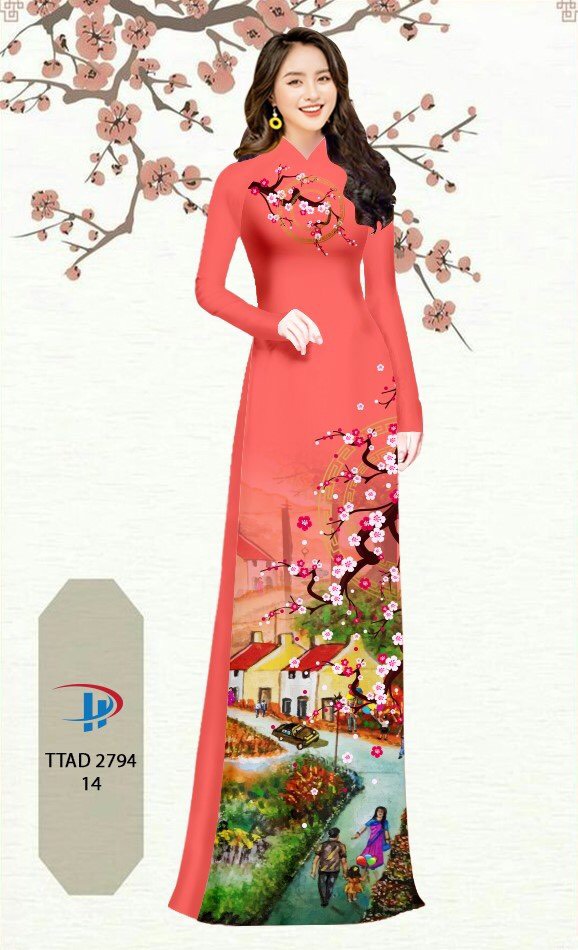 Vải áo dài Hoa Đào TTAD 2794 19 vai-ao-dai-hoa-dao-ttad-2794