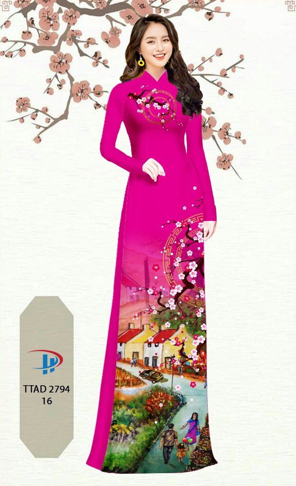 Vải áo dài Hoa Đào TTAD 2794 17 vai-ao-dai-hoa-dao-ttad-2794