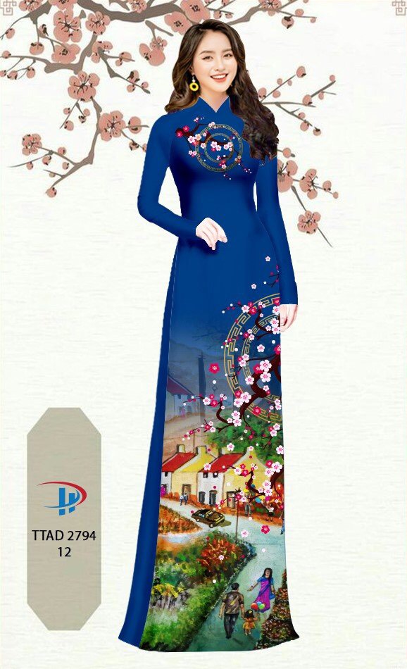 Vải áo dài Hoa Đào TTAD 2794 9 vai-ao-dai-hoa-dao-ttad-2794