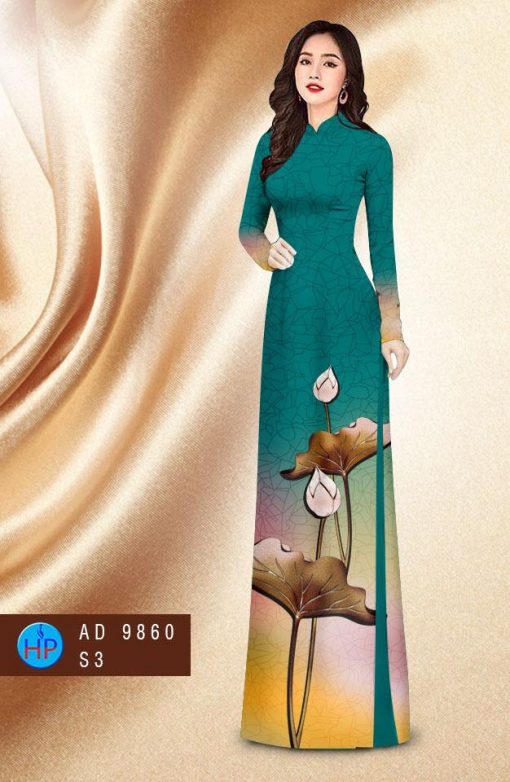 Vải áo dài Hoa Sen AD 9860 2 vai-ao-dai-hoa-sen-ad-9860