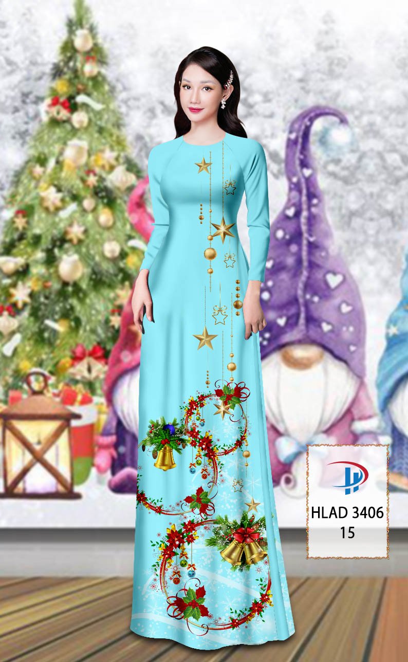 Vải áo dài Giáng Sinh HLAD 3406 19 vai-ao-dai-giang-sinh-hlad-3406