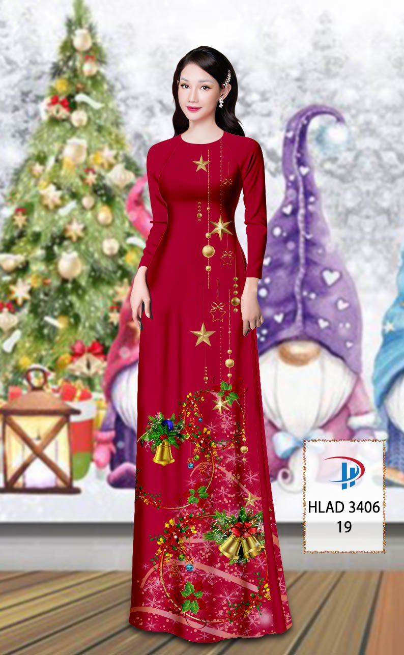 Vải áo dài Giáng Sinh HLAD 3406 22 vai-ao-dai-giang-sinh-hlad-3406