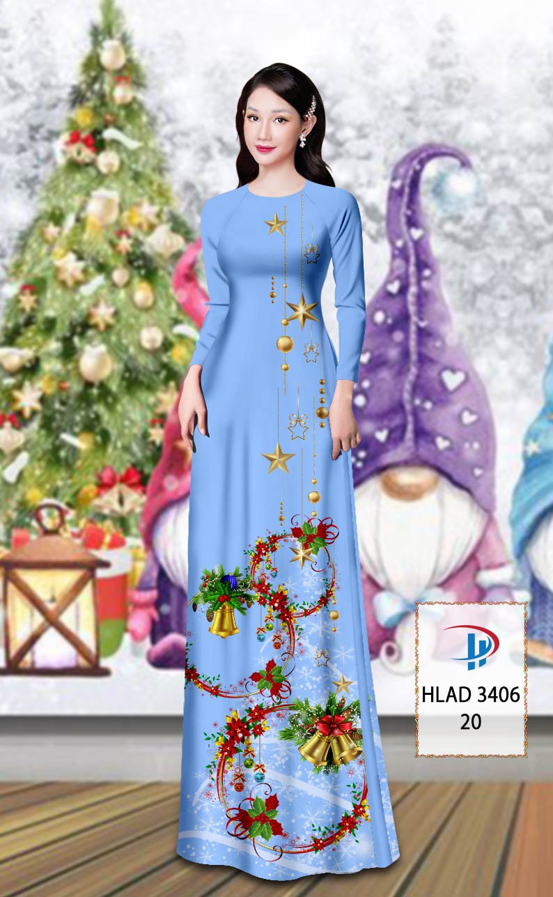 Vải áo dài Giáng Sinh HLAD 3406 23 vai-ao-dai-giang-sinh-hlad-3406