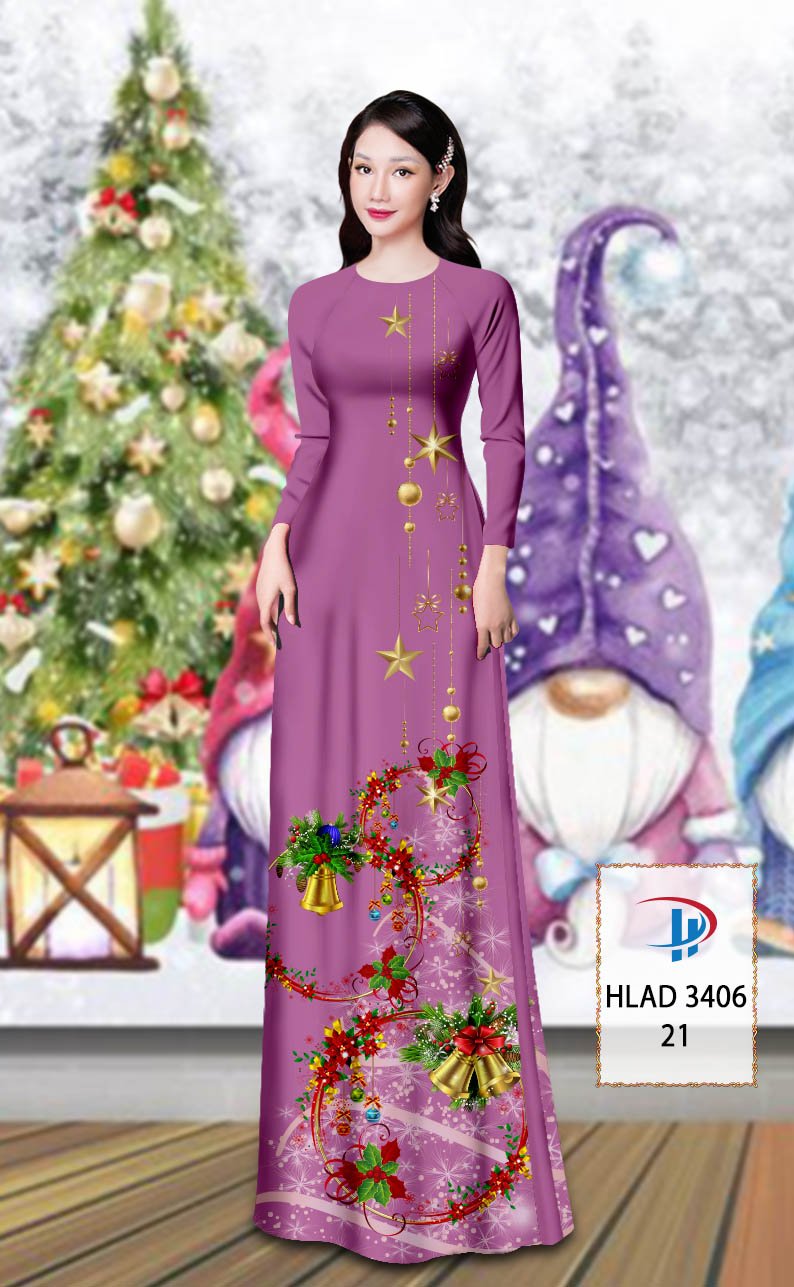 Vải áo dài Giáng Sinh HLAD 3406 24 vai-ao-dai-giang-sinh-hlad-3406