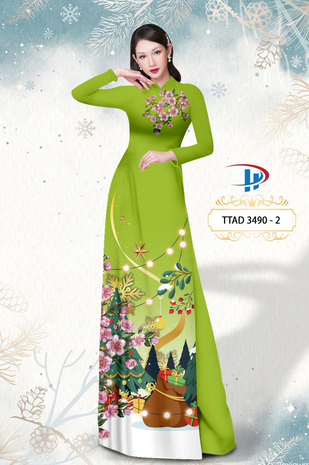 Vải áo dài Giáng Sinh TTAD 3490 15 vai-ao-dai-giang-sinh-ttad-3490