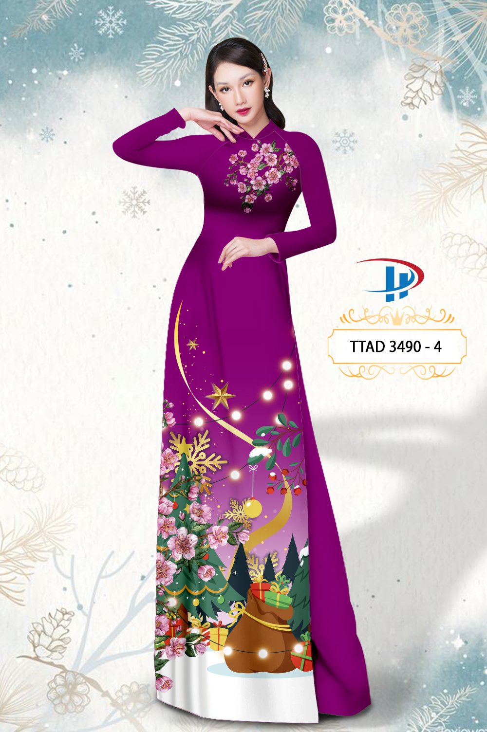 Vải áo dài Giáng Sinh TTAD 3490 13 vai-ao-dai-giang-sinh-ttad-3490