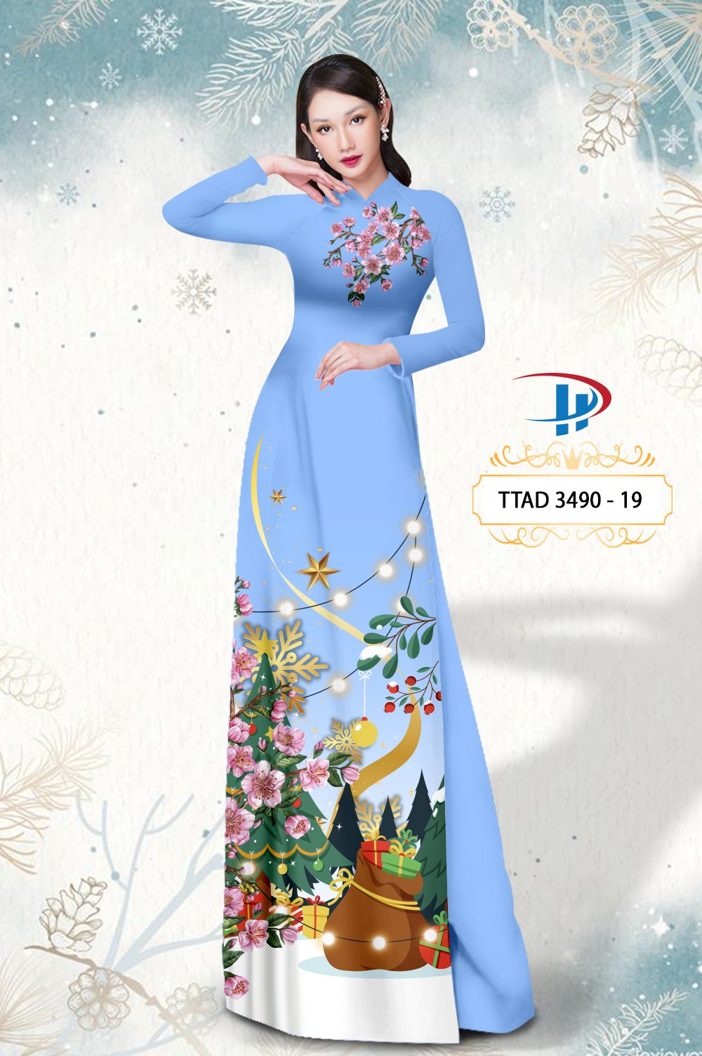 Vải áo dài Giáng Sinh TTAD 3490 23 vai-ao-dai-giang-sinh-ttad-3490