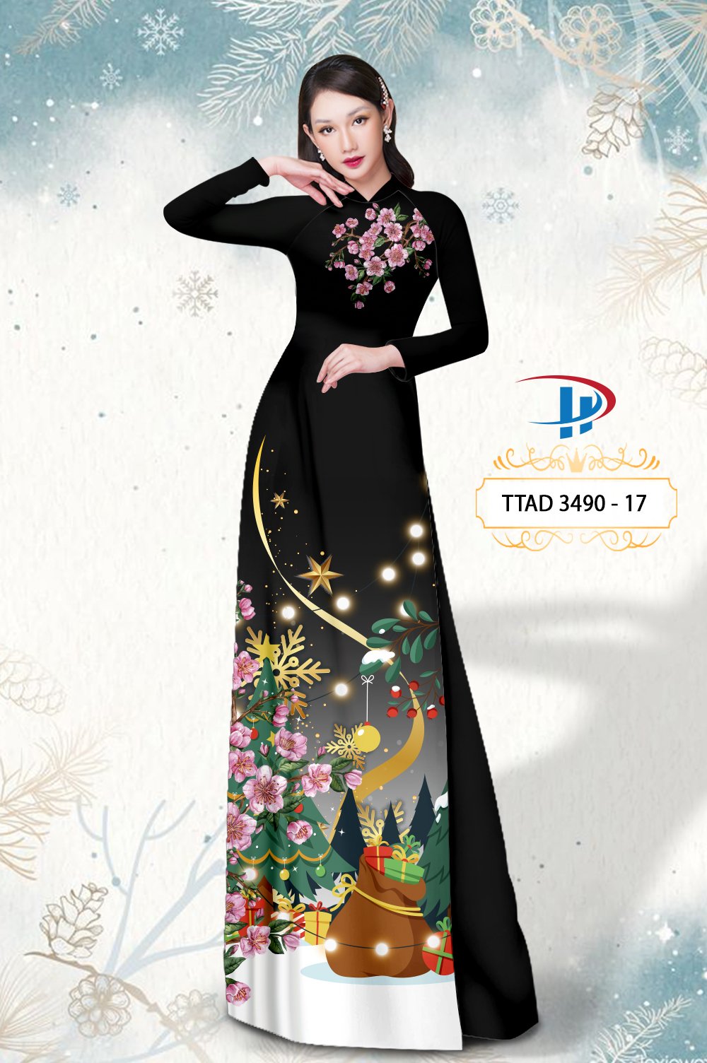 Vải áo dài Giáng Sinh TTAD 3490 20 vai-ao-dai-giang-sinh-ttad-3490
