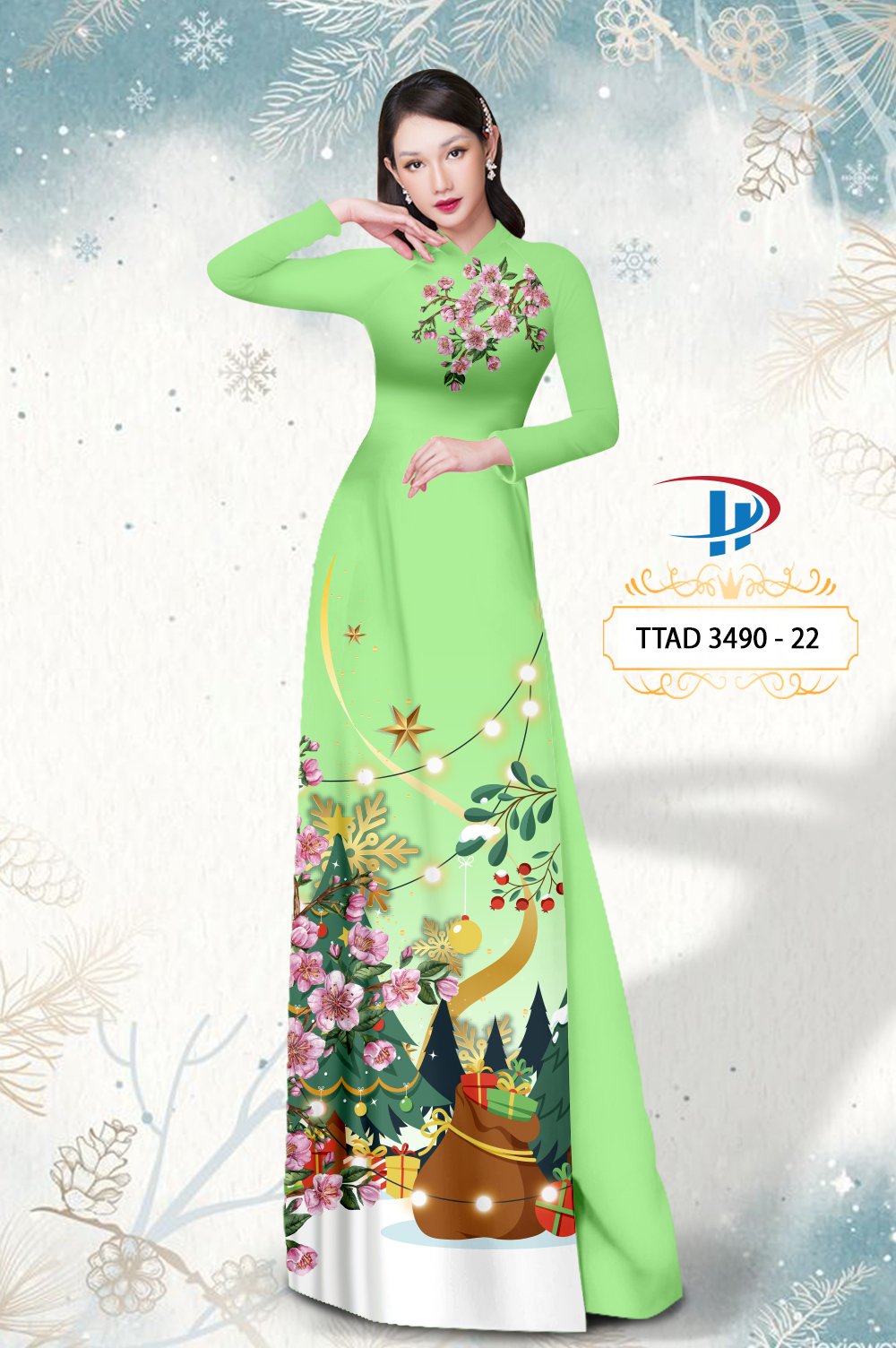 Vải áo dài Giáng Sinh TTAD 3490 19 vai-ao-dai-giang-sinh-ttad-3490