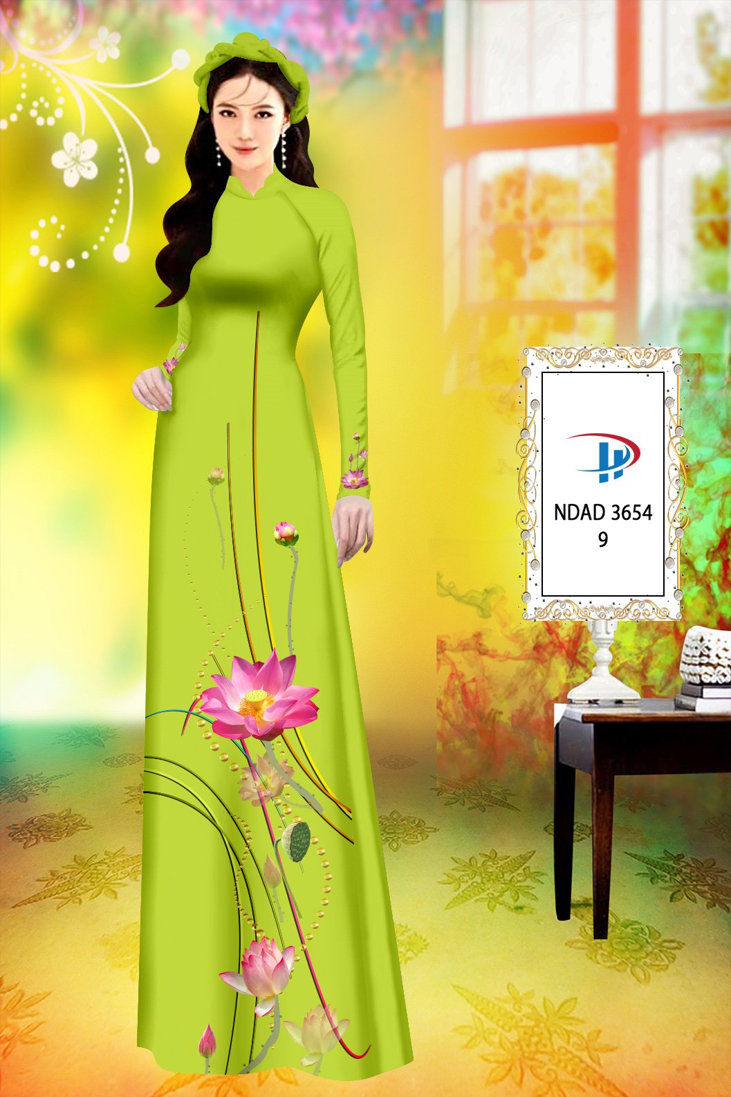 Vải áo dài Hoa Sen NDAD 3654 11 vai-ao-dai-hoa-sen-ndad-3654