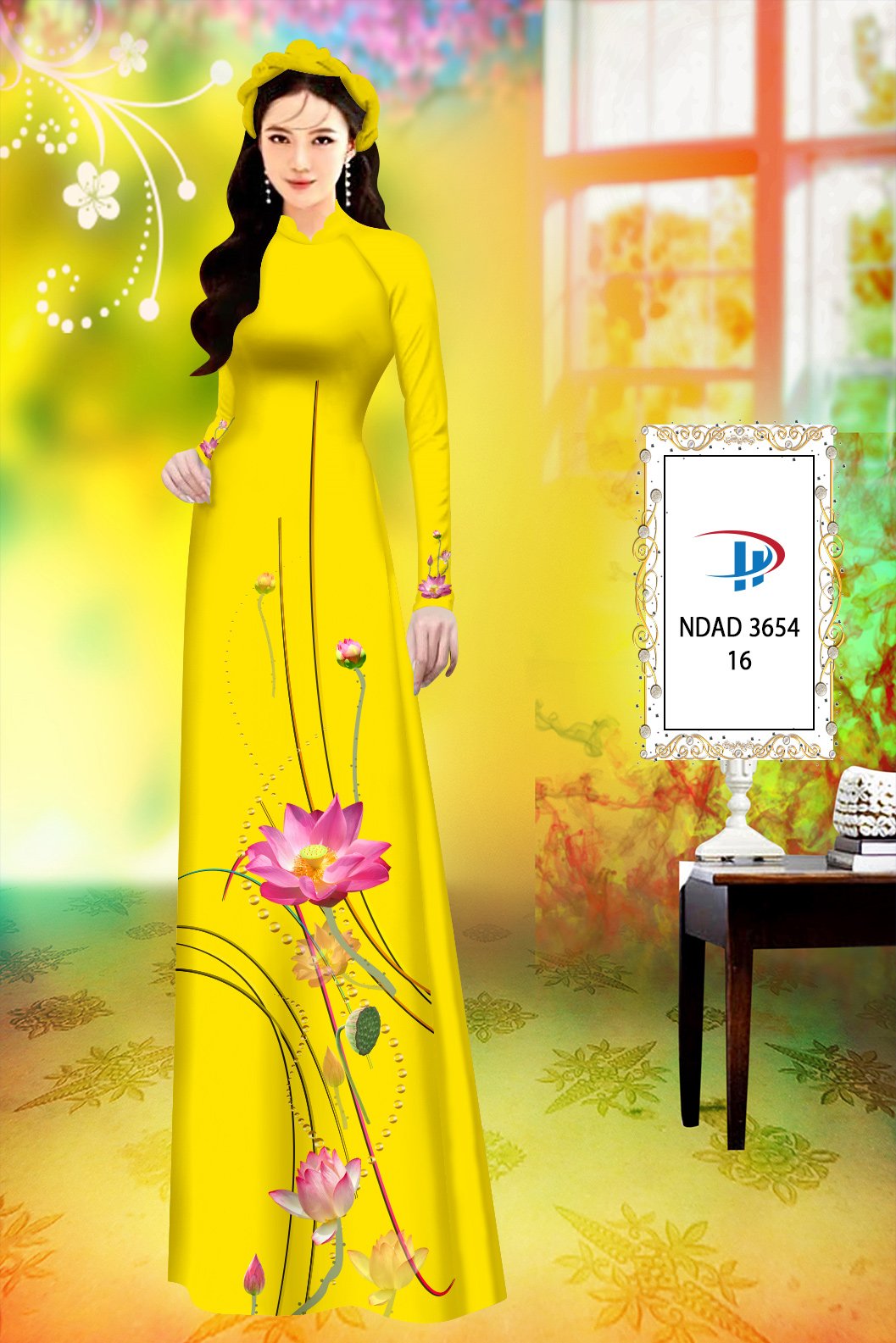 Vải áo dài Hoa Sen NDAD 3654 24 vai-ao-dai-hoa-sen-ndad-3654