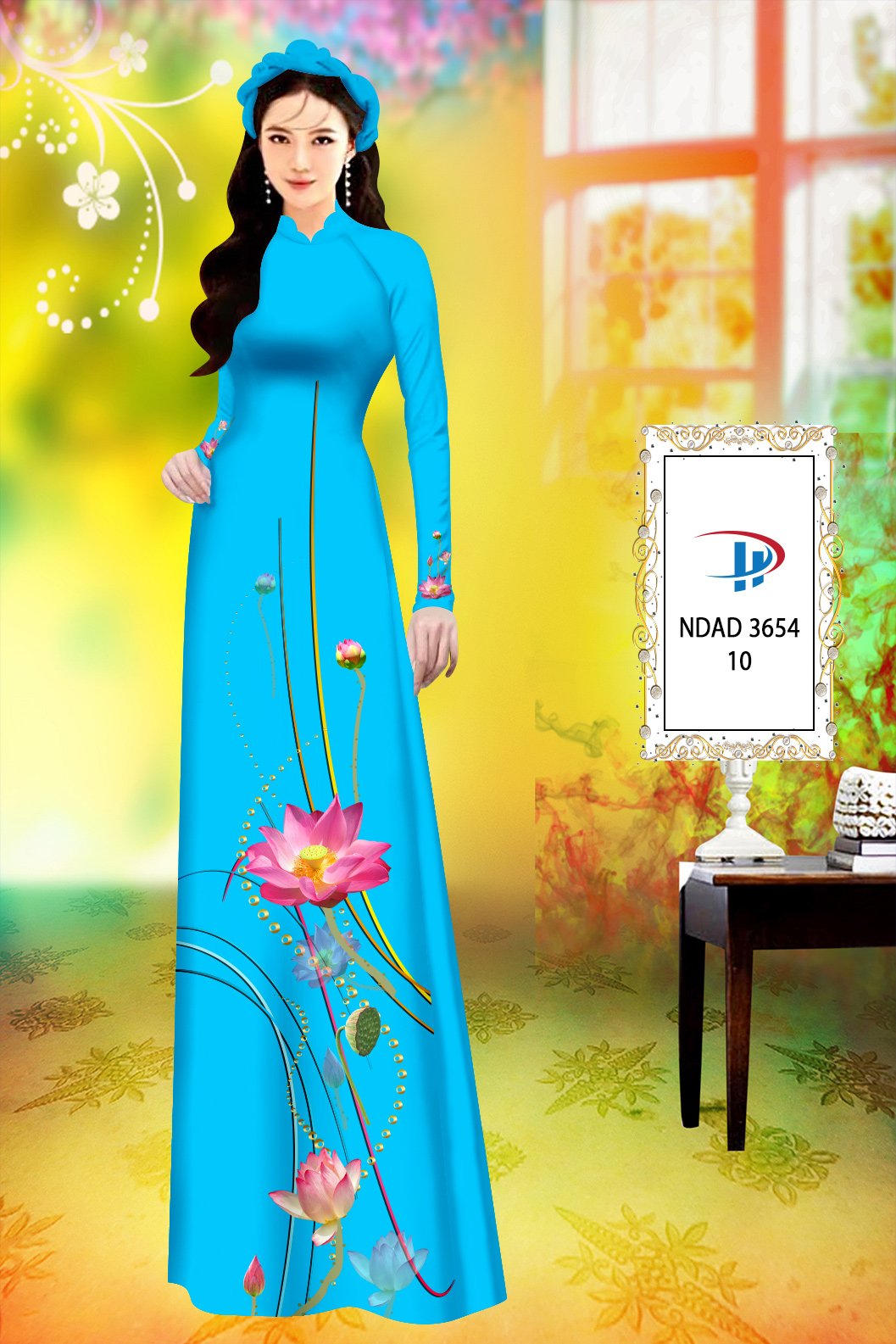 Vải áo dài Hoa Sen NDAD 3654 20 vai-ao-dai-hoa-sen-ndad-3654
