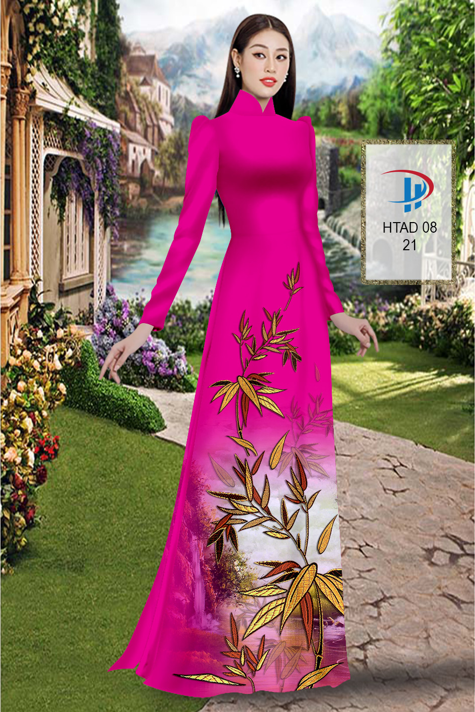 Vải áo dài Cây Tre Trúc HTAD 08 9 vai-ao-dai-cay-tre-truc-htad-08