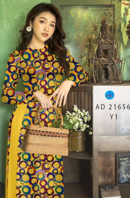 Vải áo dài Chấm Bi AD 21656 8 vai-ao-dai-cham-bi-ad-21656