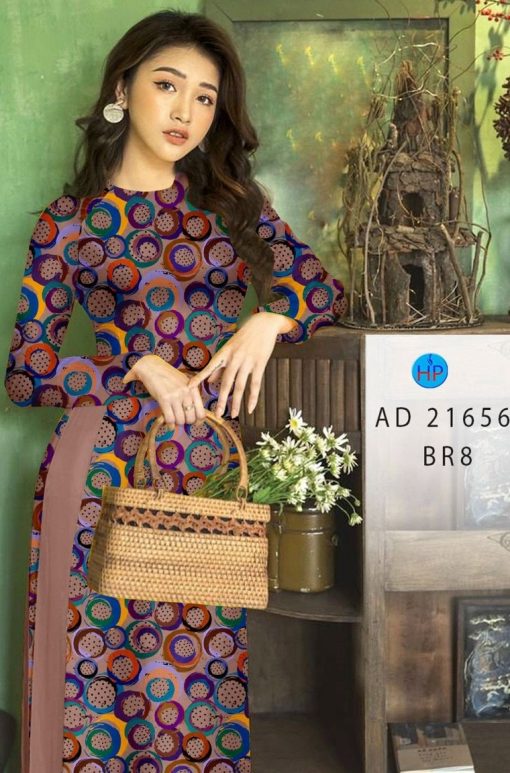 Vải áo dài Chấm Bi AD 21656 6 vai-ao-dai-cham-bi-ad-21656
