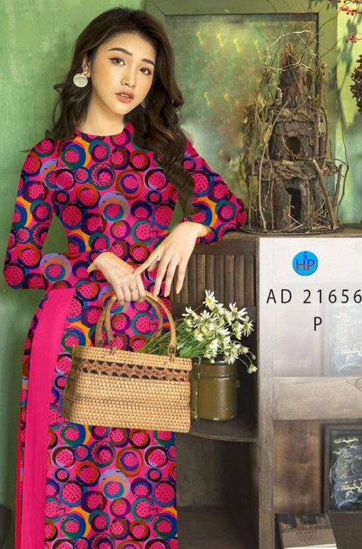 Vải áo dài Chấm Bi AD 21656 4 vai-ao-dai-cham-bi-ad-21656