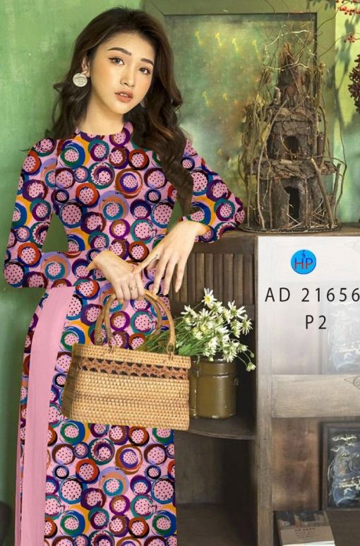 Vải áo dài Chấm Bi AD 21656 1 vai-ao-dai-cham-bi-ad-21656