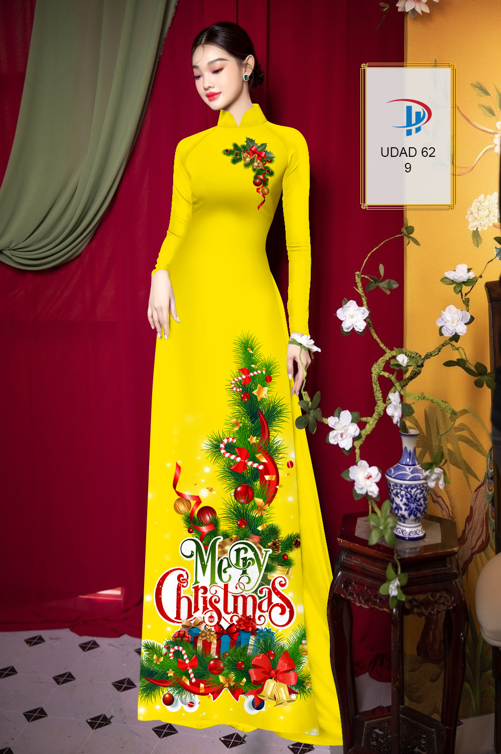 Vải áo dài Giáng Sinh UDAD 62 1 vai-ao-dai-giang-sinh-udad-62