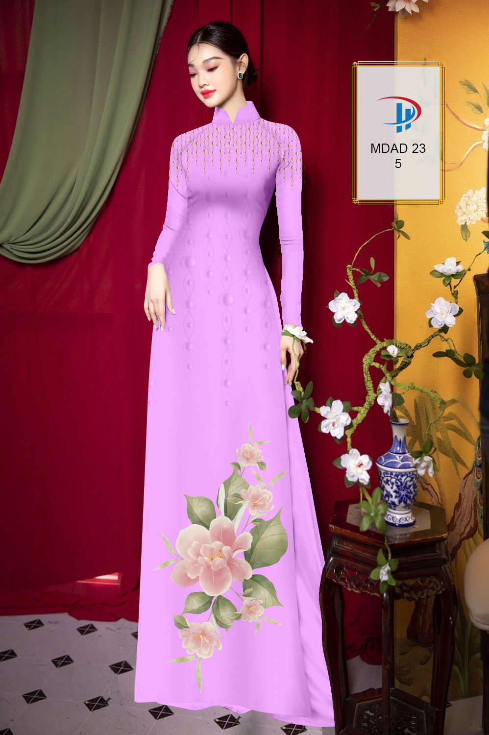 Vải áo dài Hình Hoa Văn MDAD 23 4 vai-ao-dai-hinh-hoa-van-mdad-23