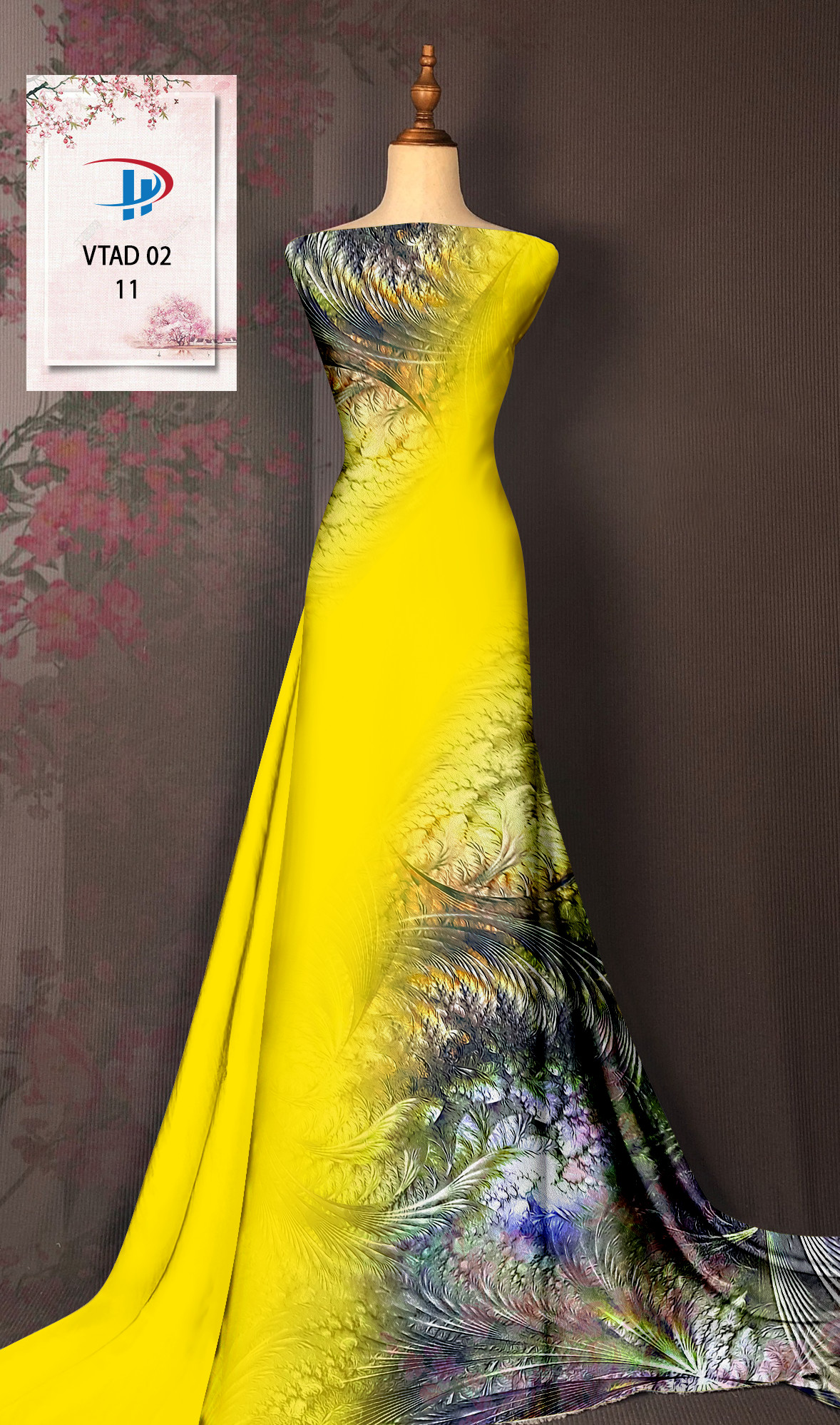 Vải áo dài Hình Lập Thể VTAD 02 24 vai-ao-dai-hinh-lap-the-vtad-02