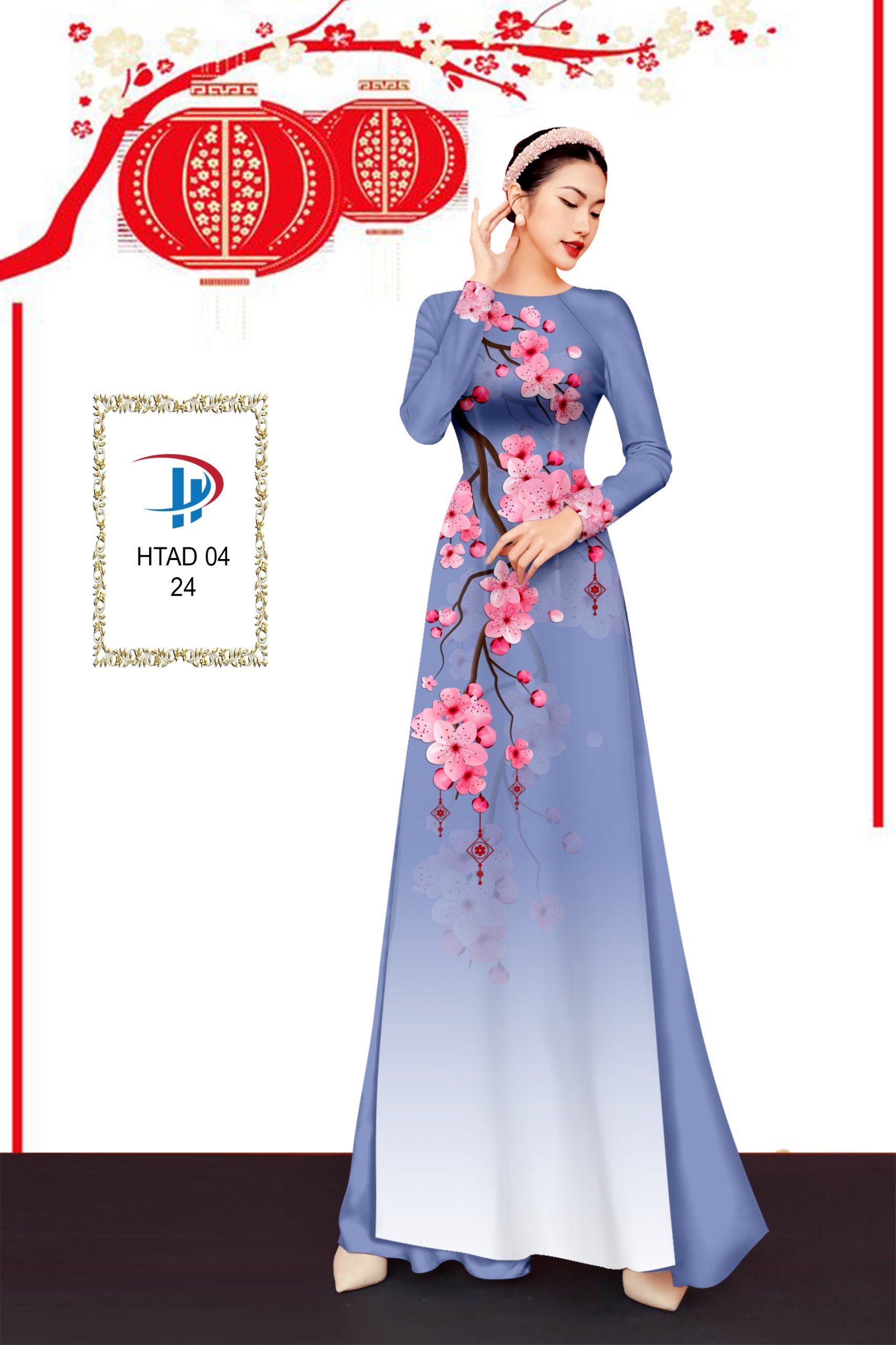 Vải áo dài Hoa Đào HTAD 04 17 vai-ao-dai-hoa-dao-htad-04