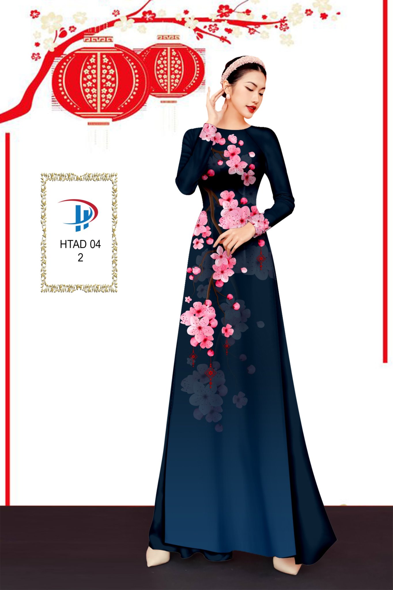 Vải áo dài Hoa Đào HTAD 04 13 vai-ao-dai-hoa-dao-htad-04