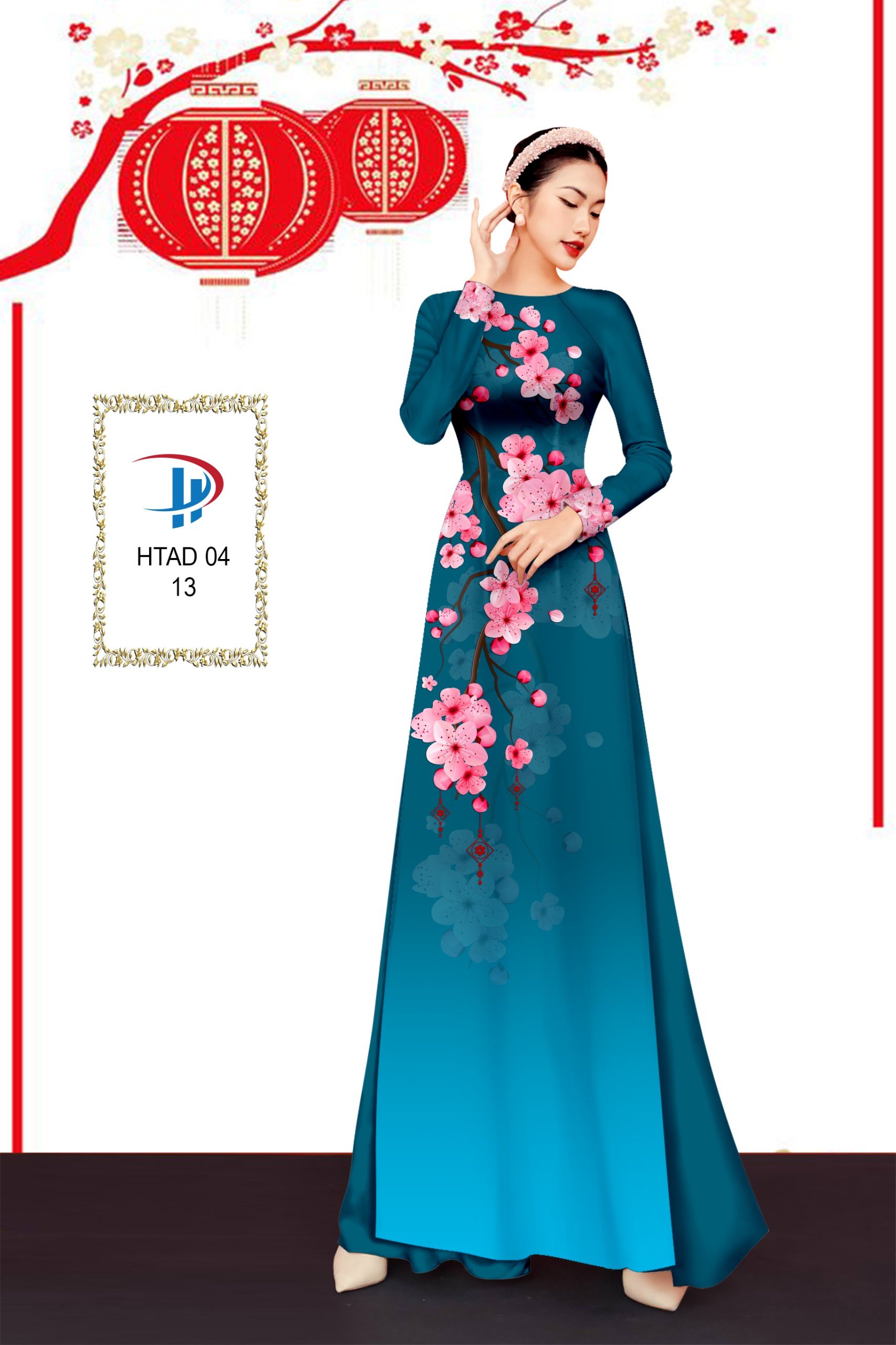 Vải áo dài Hoa Đào HTAD 04 23 vai-ao-dai-hoa-dao-htad-04