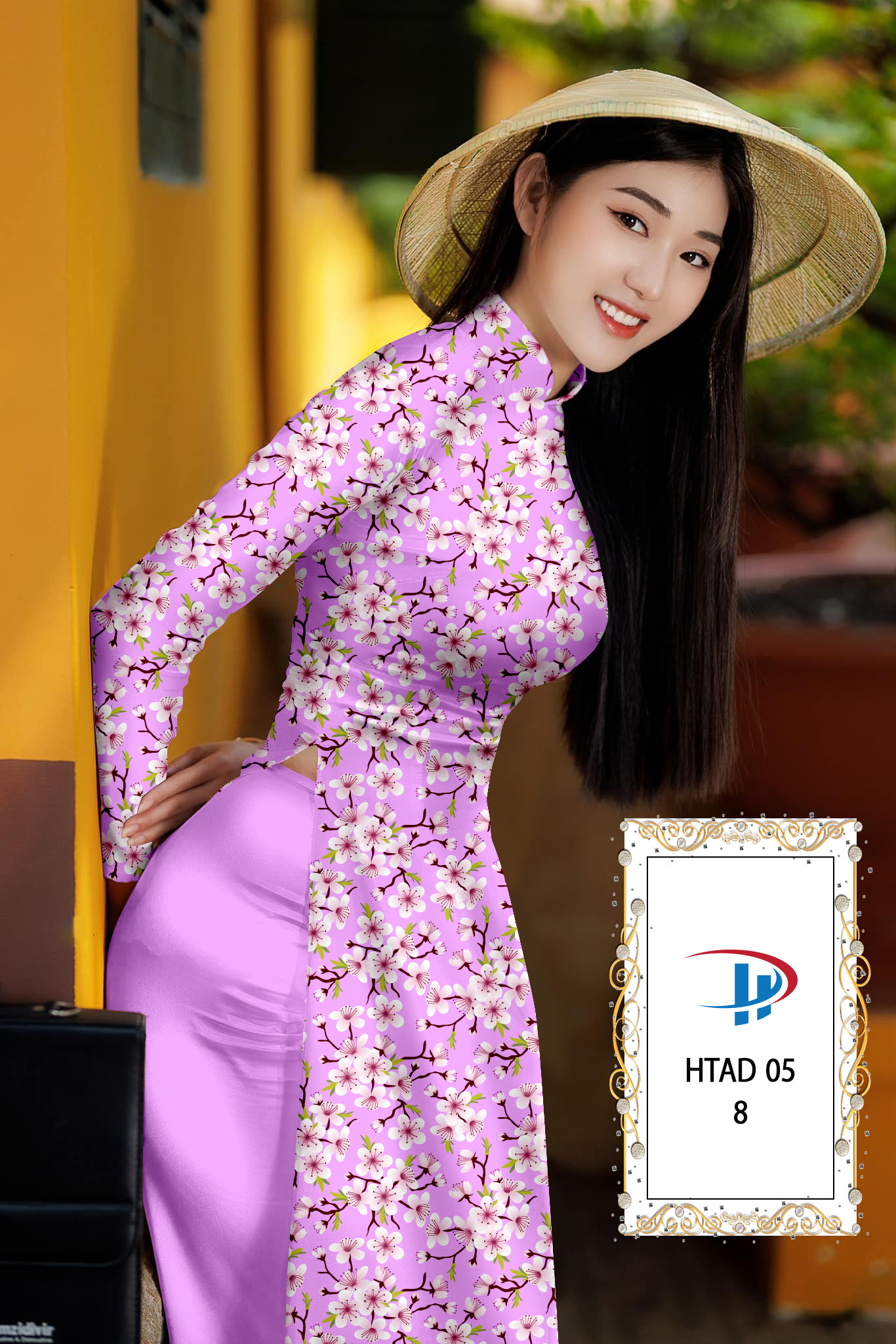 Vải áo dài Hoa Đào HTAD 05 14 vai-ao-dai-hoa-dao-htad-05