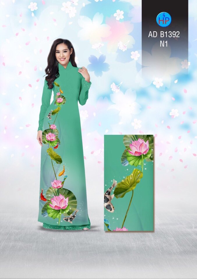 Vải áo dài Hoa Sen AD B1392 5 vai-ao-dai-hoa-sen-ad-b1392