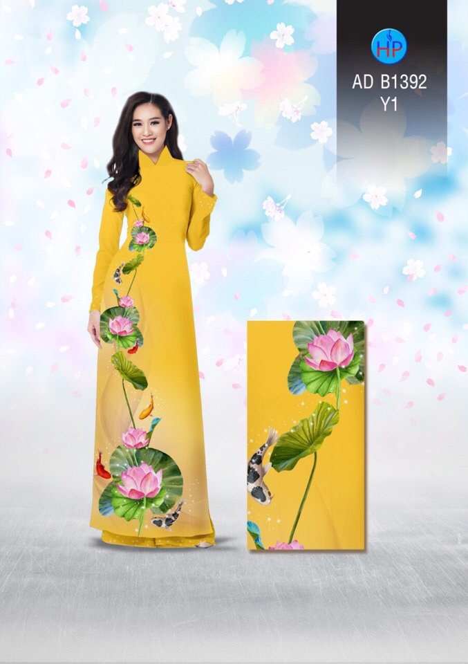 Vải áo dài Hoa Sen AD B1392 2 vai-ao-dai-hoa-sen-ad-b1392