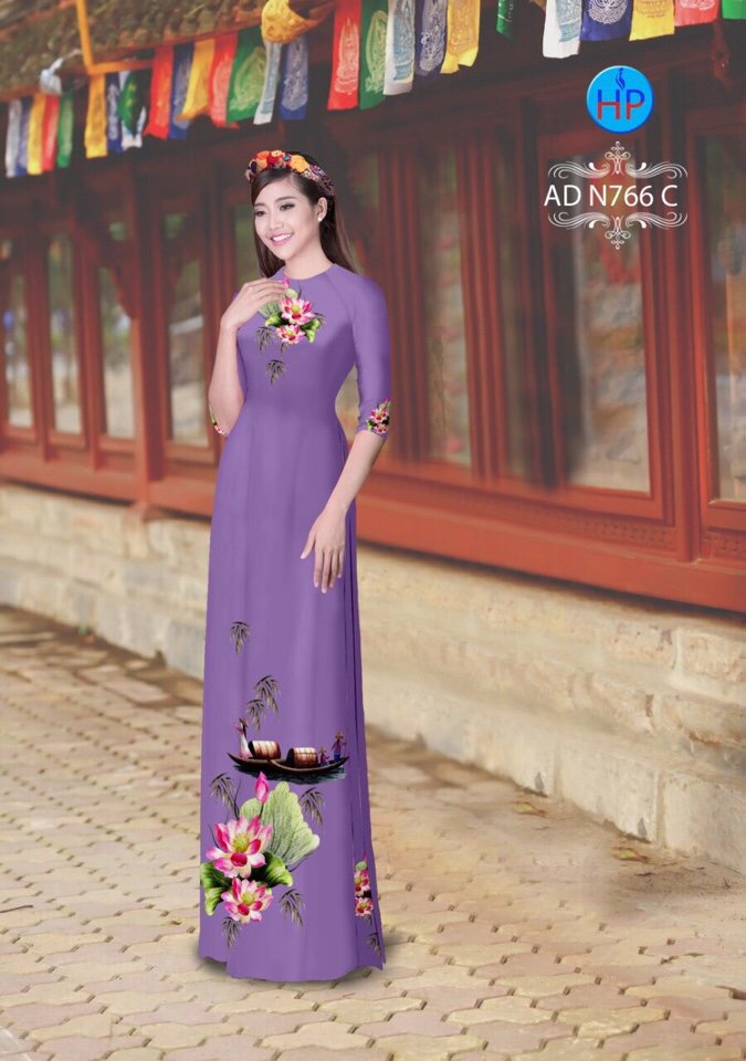 Vải áo dài Hoa Sen AD N766 2 vai-ao-dai-hoa-sen-ad-n766