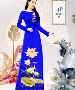 vai-ao-dai-hoa-sen-va-chim-hac