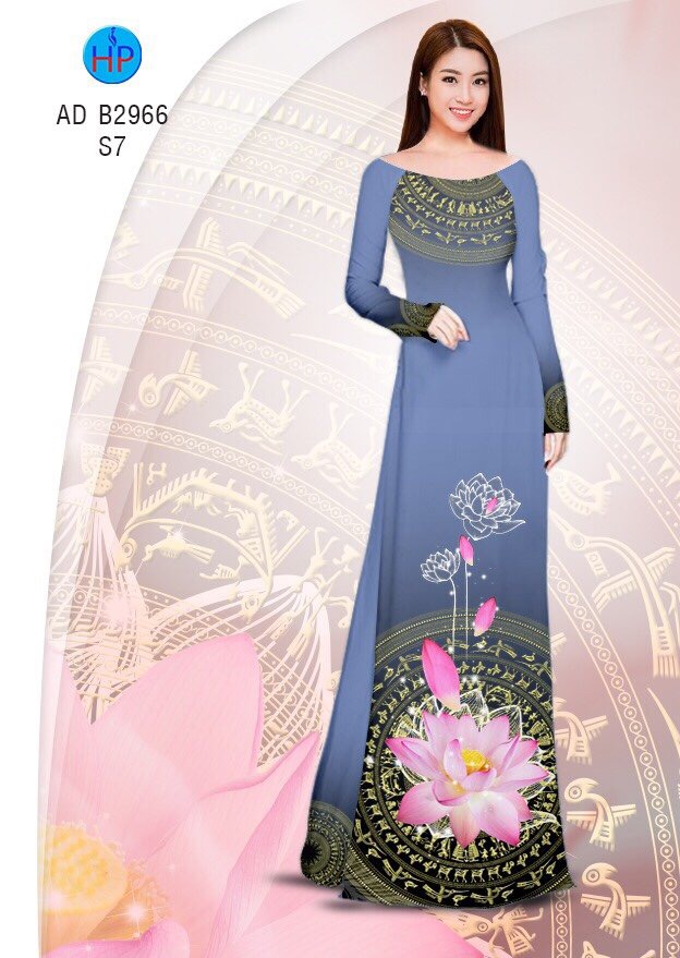 Vải áo dài Hoa Sen AD B2966 3 vai-ao-dai-hoa-sen-ad-b2966