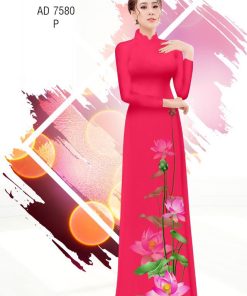 vai-ao-dai-hoa-sen-ad-7580