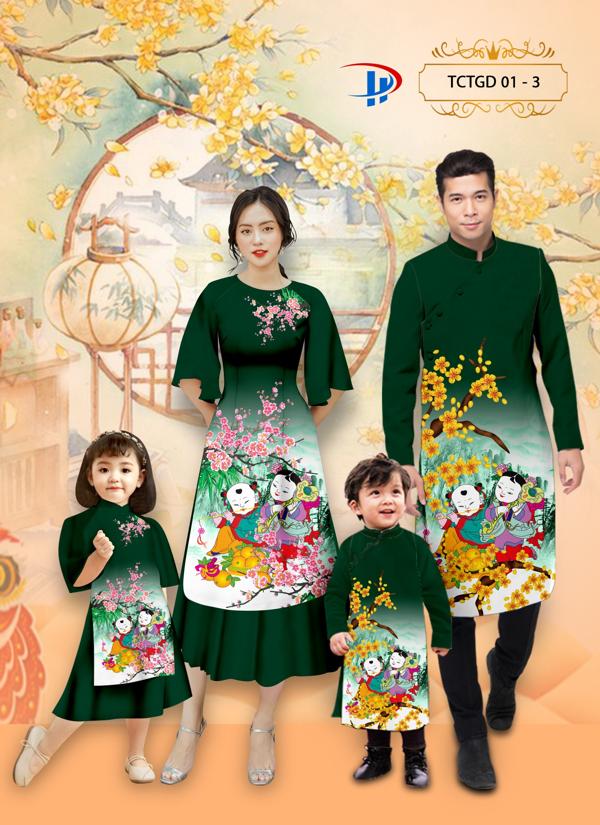 Vải áo dài Gia Đình TCTGD 01 3 vai-ao-dai-gia-dinh-tctgd-01