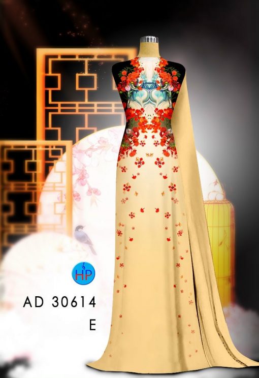 Vải áo dài Hoa Phượng AD 30614 3 vai-ao-dai-hoa-phuong-ad-30614