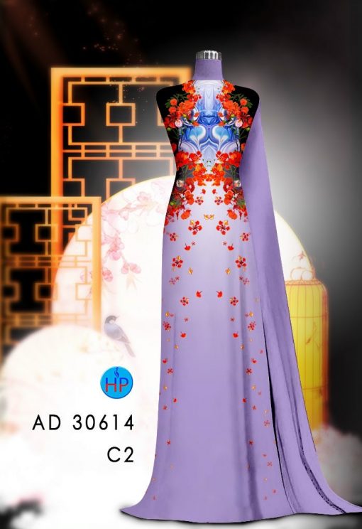 Vải áo dài Hoa Phượng AD 30614 1 vai-ao-dai-hoa-phuong-ad-30614
