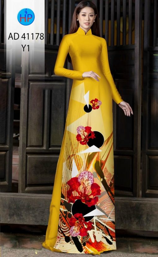 Vải áo dài Hoa Phượng AD 41178 9