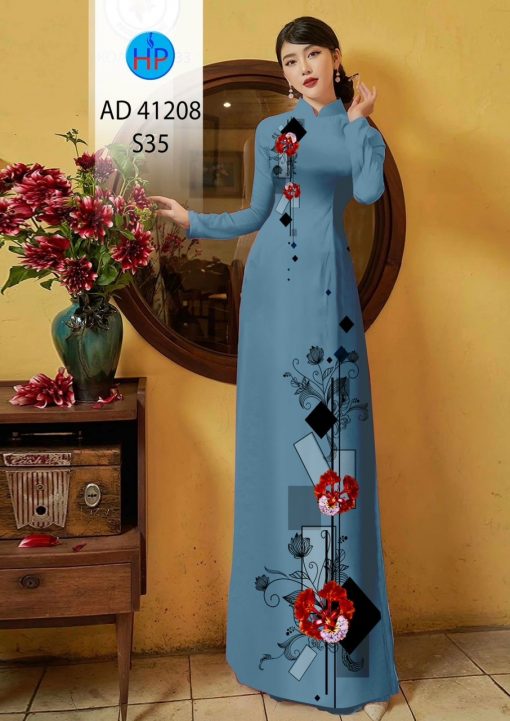 Vải áo dài Hoa Phượng AD 41208 8 vai-ao-dai-hoa-phuong-ad-41208