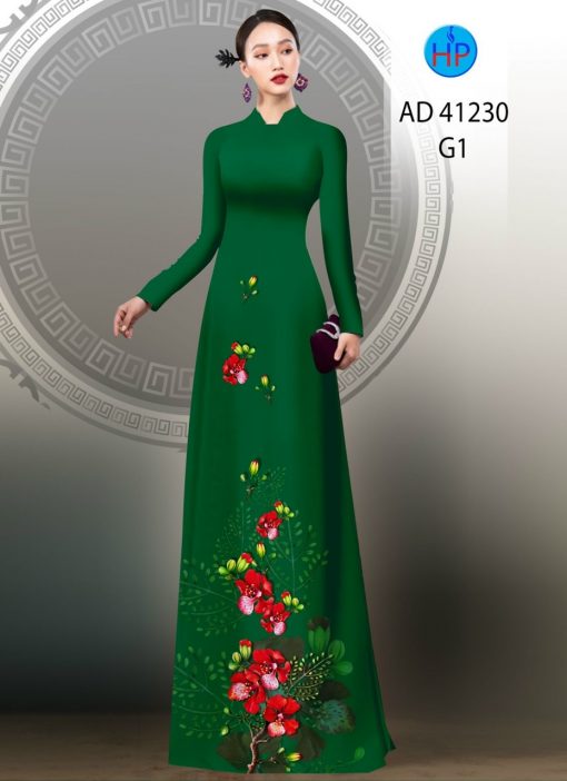Vải áo dài Hoa Phượng AD 41230 3 vai-ao-dai-hoa-phuong-ad-41230