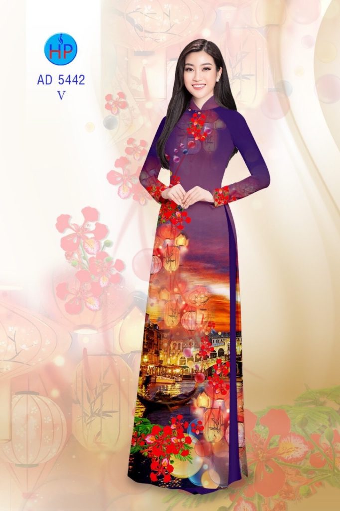 Vải áo dài Hoa Phượng AD 5442 5 vai-ao-dai-hoa-phuong-ad-5442