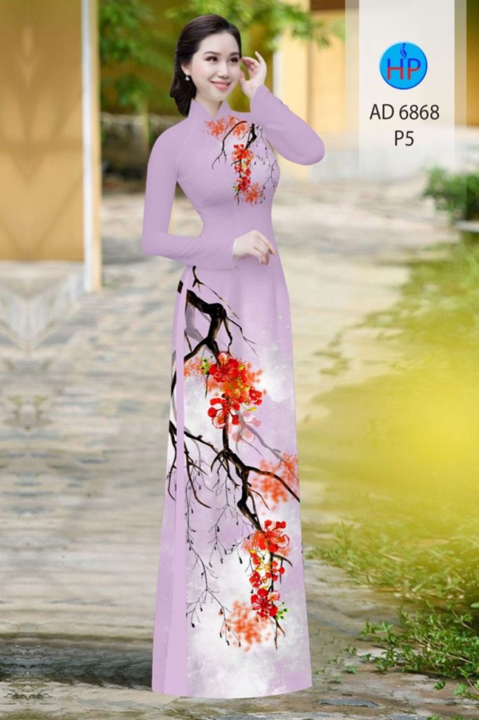 Vải áo dài Hoa Phượng AD 6868 2 vai-ao-dai-hoa-phuong-ad-6868